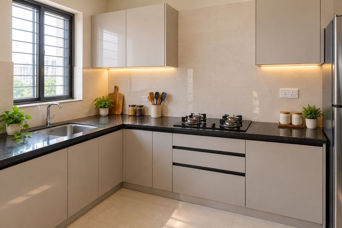 Deep Cleaning Kitchen Without Chimney