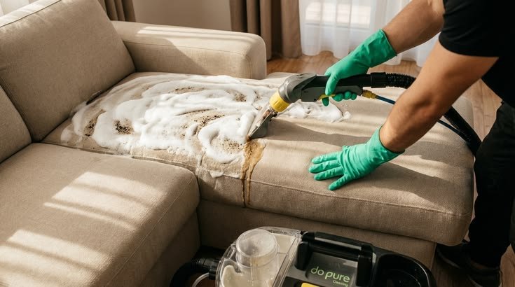 Sofa Cleaning + Shampooing 7 Sofa Seats