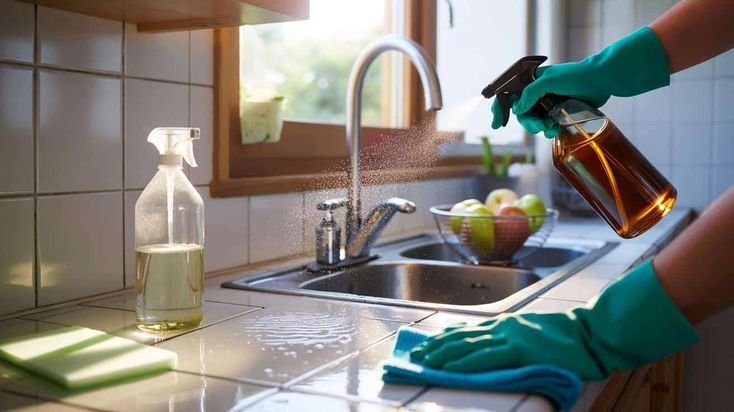 Deep Cleaning Kitchen Without Chimney
