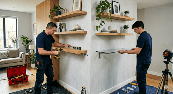 Glass or Wooden Shelf Installation