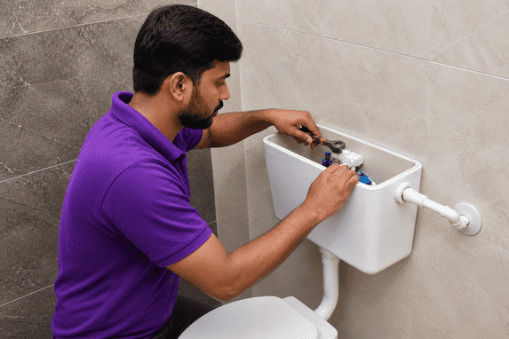 Flush Tank Repair (External PVC or Ceramic)