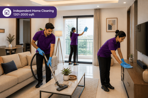 Independent Home Cleaning 1201-2000 sqft