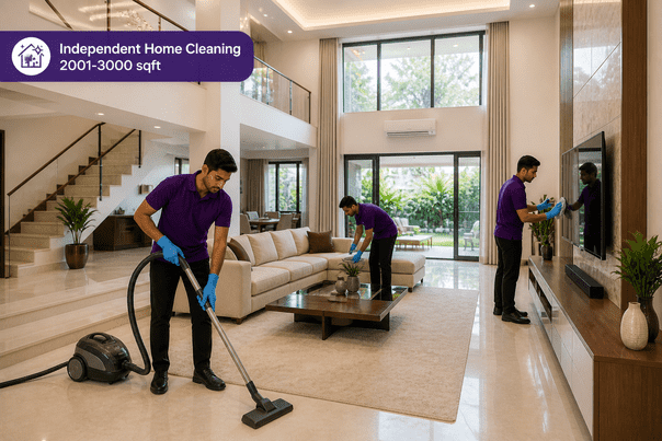 Independent Home Cleaning 2001-3000 sqft
