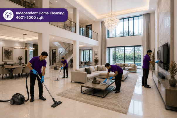 Independent Home Cleaning 4001-5000 sqft