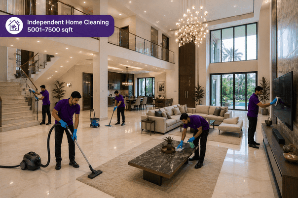 Independent Home Cleaning 5001-7500 sqft