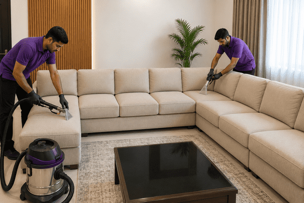 Sofa Cleaning + Shampooing 9 Sofa Seats