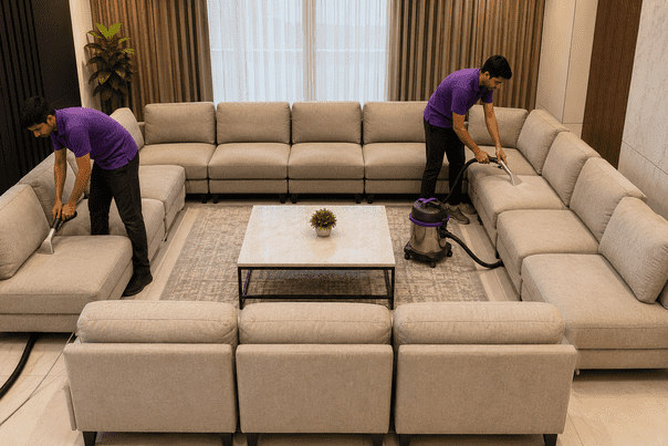Sofa Cleaning + Shampooing 12 Sofa Seats