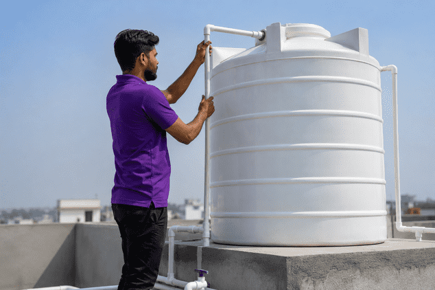Overhead Water Tank Installation (500L - 2000L)