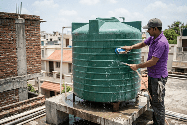 Overhead Water Tank Cleaning (upto 1000L)