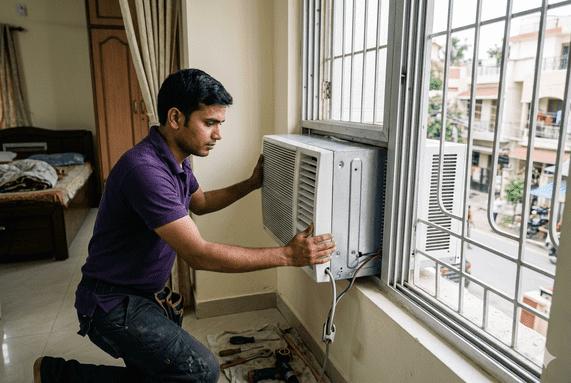 Window AC Installation