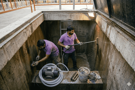 Underground Water Tank Cleaning (1500L-3000L)